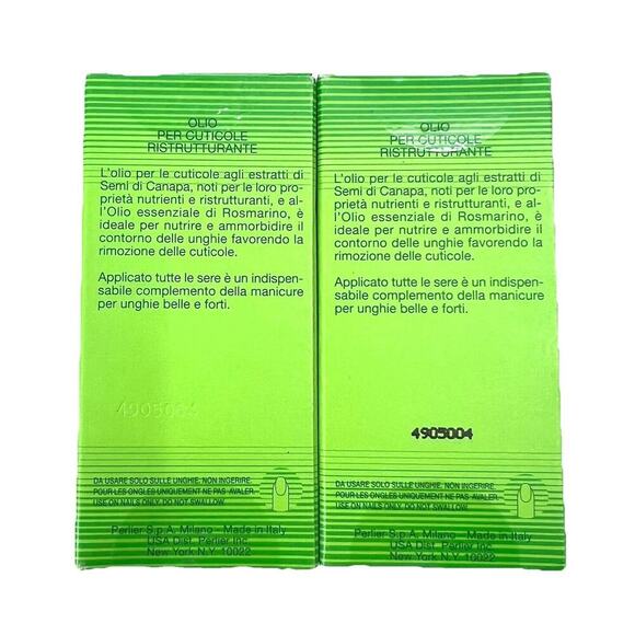 Perlier Hemp With Rosemary Oil Restorative Cuticle Oil - 2 PACK - Picture 2 of 2